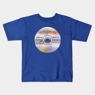 Faith Jamz Mixtape CD - 90's Inspired Spiritual T-shirt Kids T-Shirt